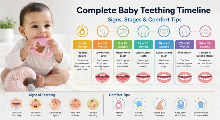 Baby Teething Symptoms Timeline